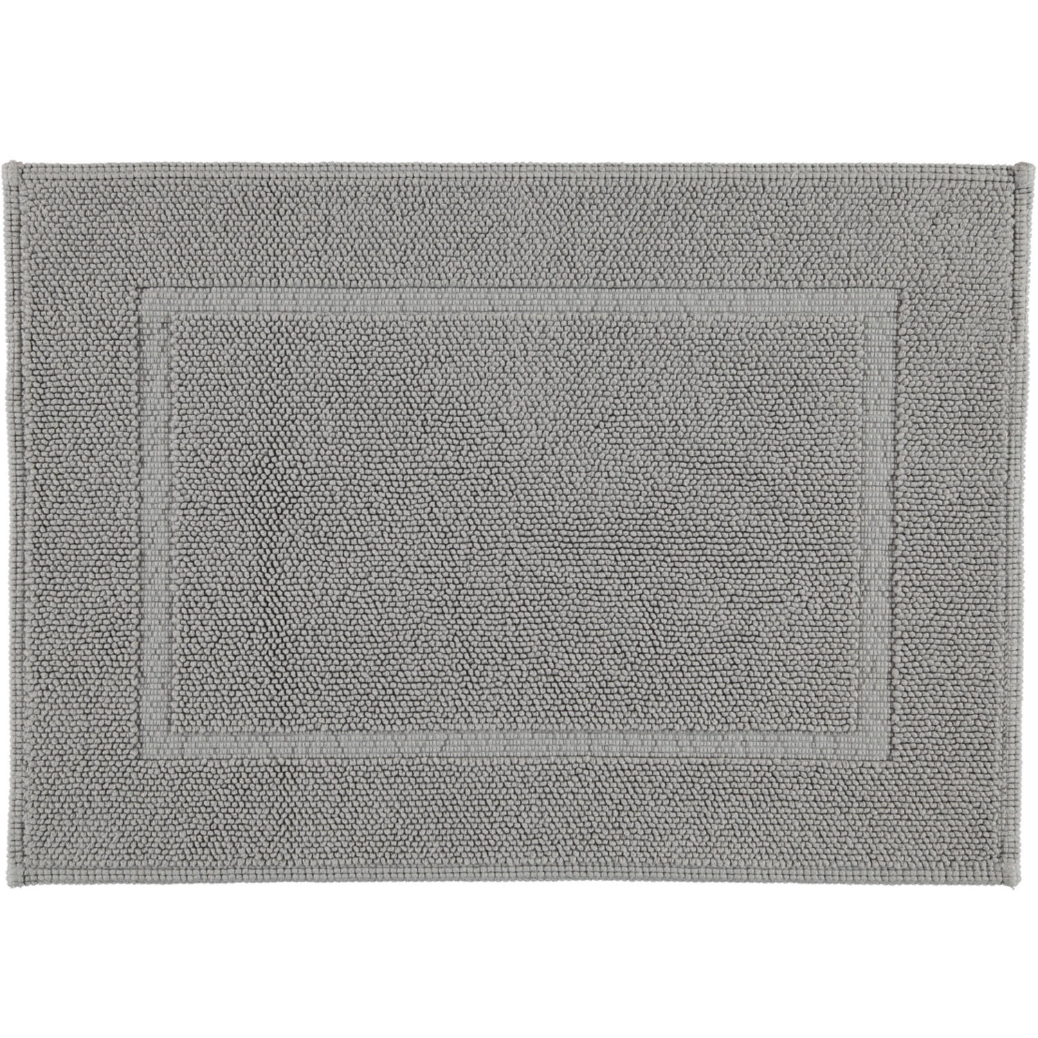 BADEMATTEN PEARL KIESEL - 85 - Grau, Textil (50/70cm) - Rhomtuft