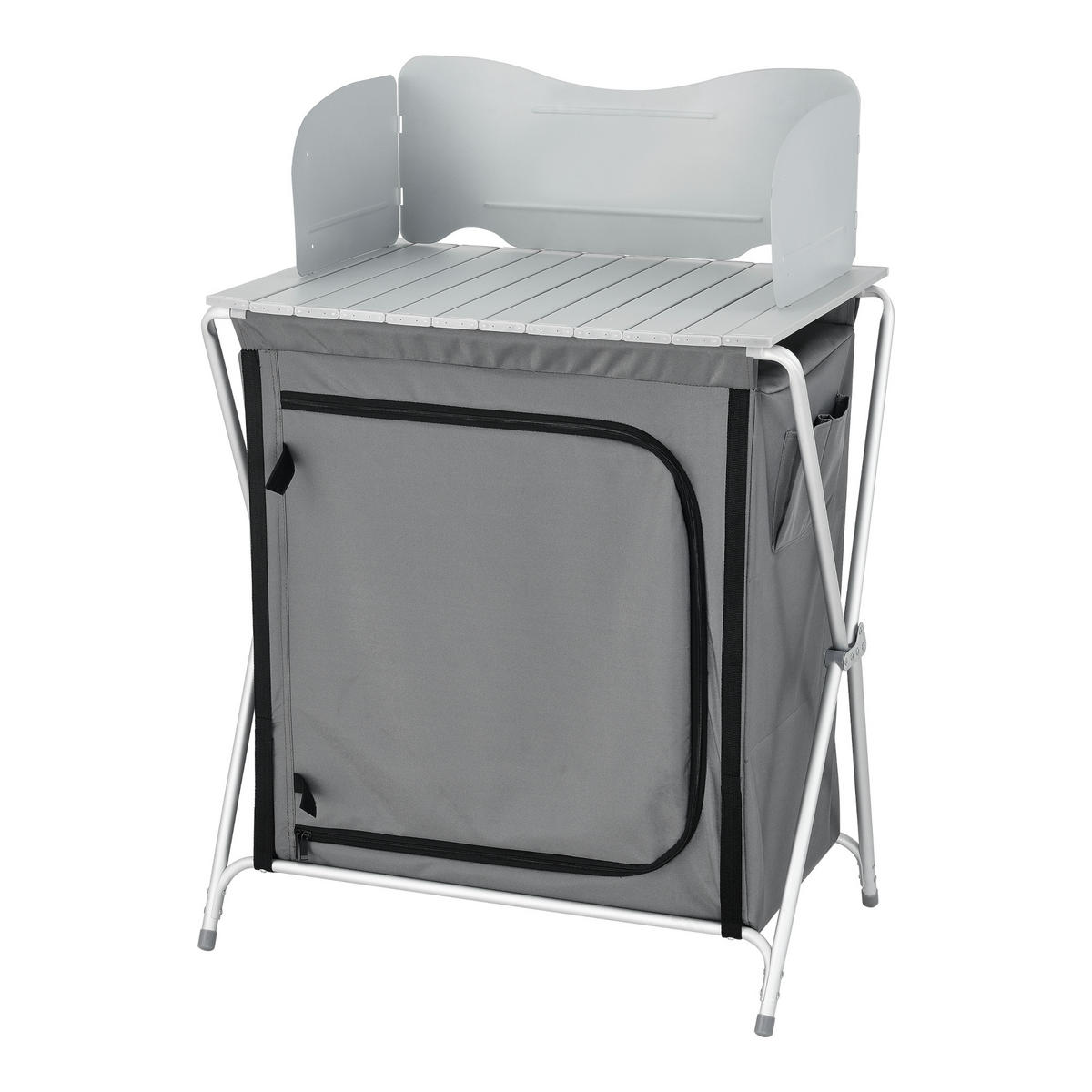 CAMPINGSCHRANK Tullinge - Grau, Textil/Metall (52/70/109.5cm) - [en.casa]