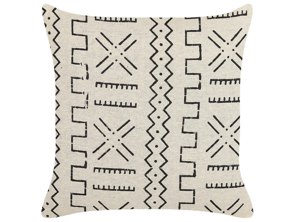 DEKOKISSEN 2er-Set Cremeweiß 45/45 cm Myrica - Ecru, Naturmaterialien/Textil (45/45cm) - Beliani