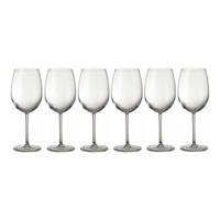 WEISSWEINGLÄSER WAVES 6er Set Klar, 580 ml, Kristallglas, Weingläser, Trinkgläser, Rotweinglas, Glasbecher, Tischdekoration, Genussmomente - Transparent, Glas - Tefal