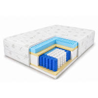 TASCHENFEDERKERNMATRATZE Premium, 7 ZONEN, 90X200 cm, H3, Höhe ca. 20 cm, Aloe Vera - Weiß, Textil (90/200cm) - Marpur