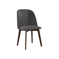 STUHL Monti 3, Holzfarbe: Nuss - Dunkelgrau/Walnussfarben, Holz (48/83/55cm) - MIRJAN24