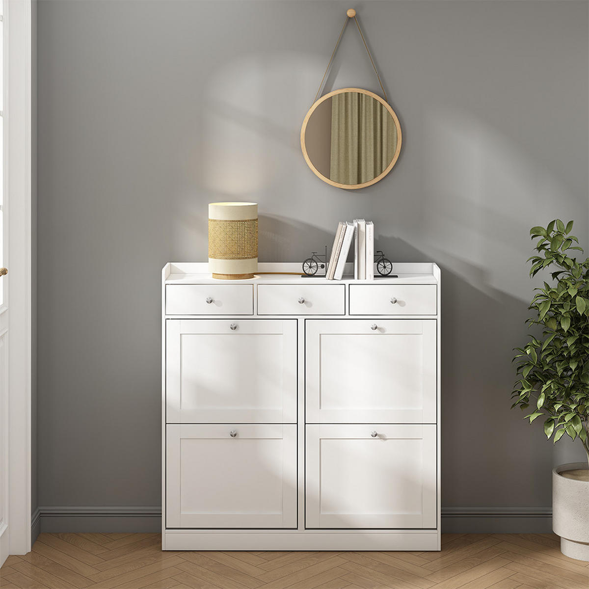 BOTNÍK NA BOTY Vitto Bílá - bílá, kompozitní dřevo (100/99.5/22cm) - Vicco