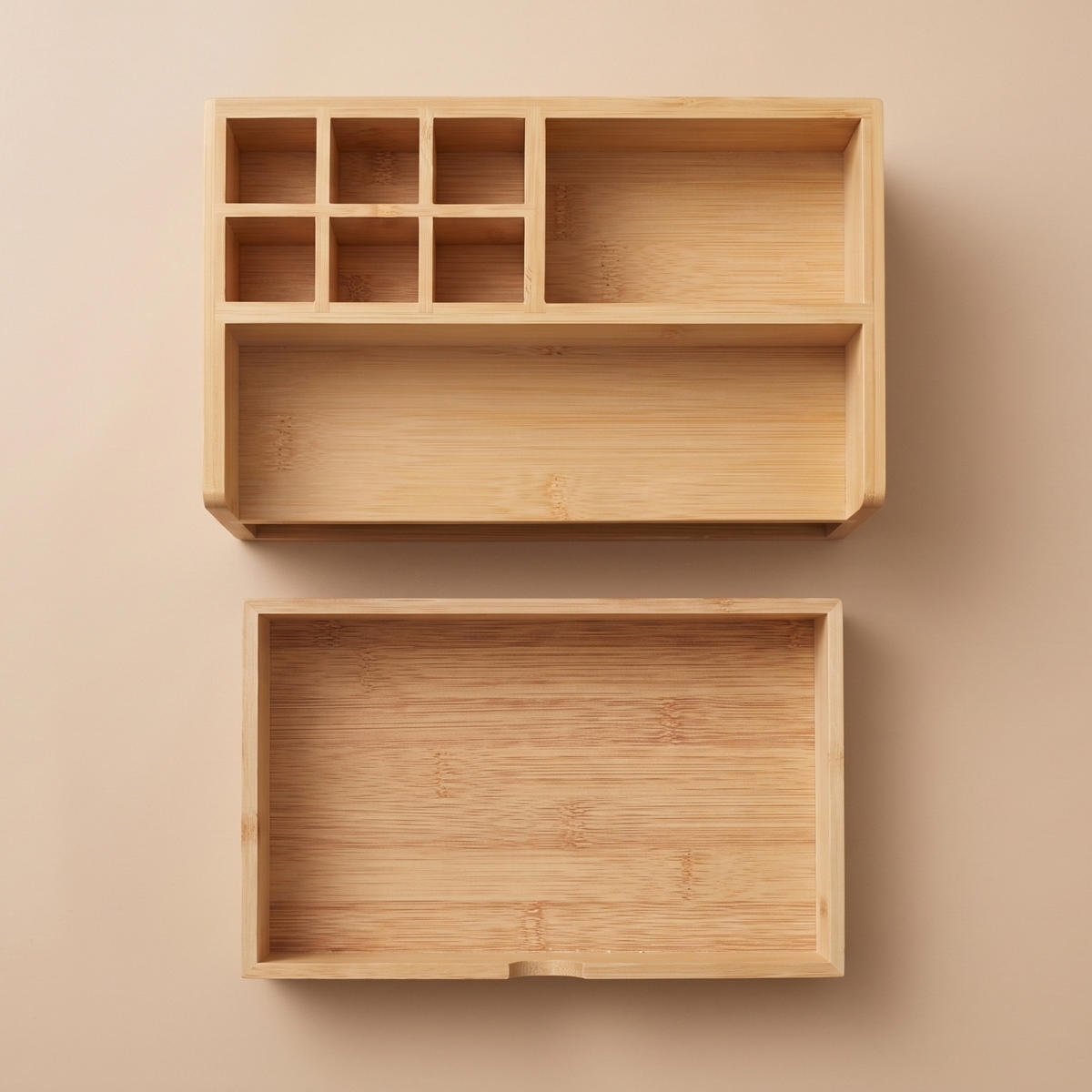 SCHREIBTISCHORGANIZER Bambus 10/25/15,5 cm - Beige, Naturmaterialen (10/25/15.5cm) - BOXIMO