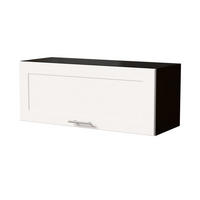KLAPPHÄNGESCHRANK Oslo W4B/90 Schwarz / Weiß Matt 90 / 32,5 / 36cm - Blum Aventos - Schwarz/Weiß, Holz/Holzwerkstoff (90/36/32.5cm) - Feldmann-Wohnen