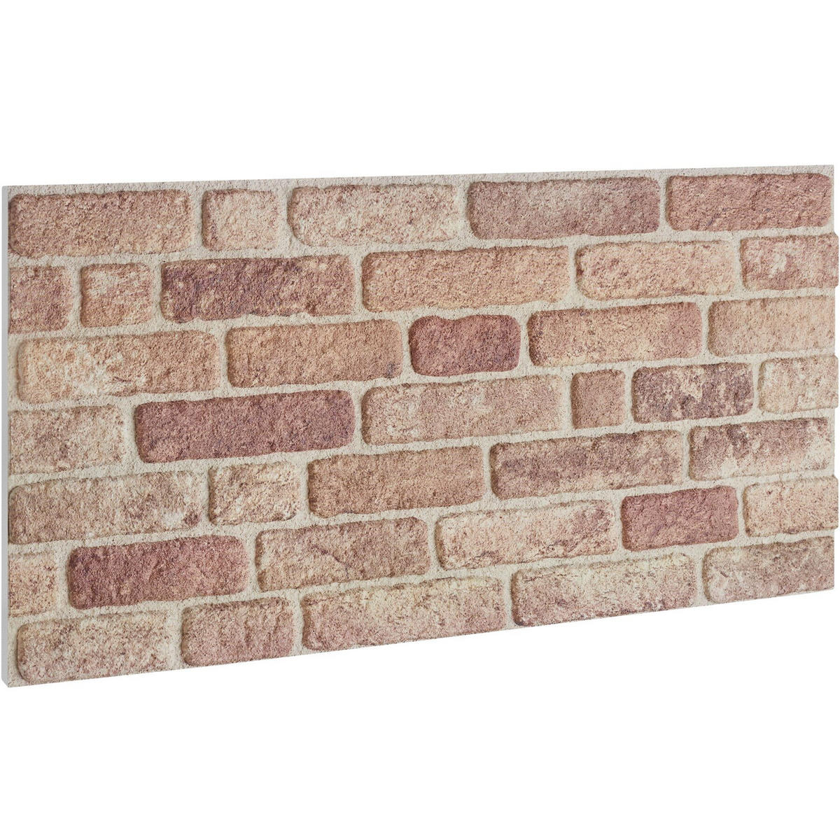 3D-WANDPANEELE , 100 x 50 x 2 cm, 5 m² Abdeckungsfläche, flexibel zuschneidbar, Backstein sandbraun - Sandfarben, Kunststoff (50/2/100cm) - tectake