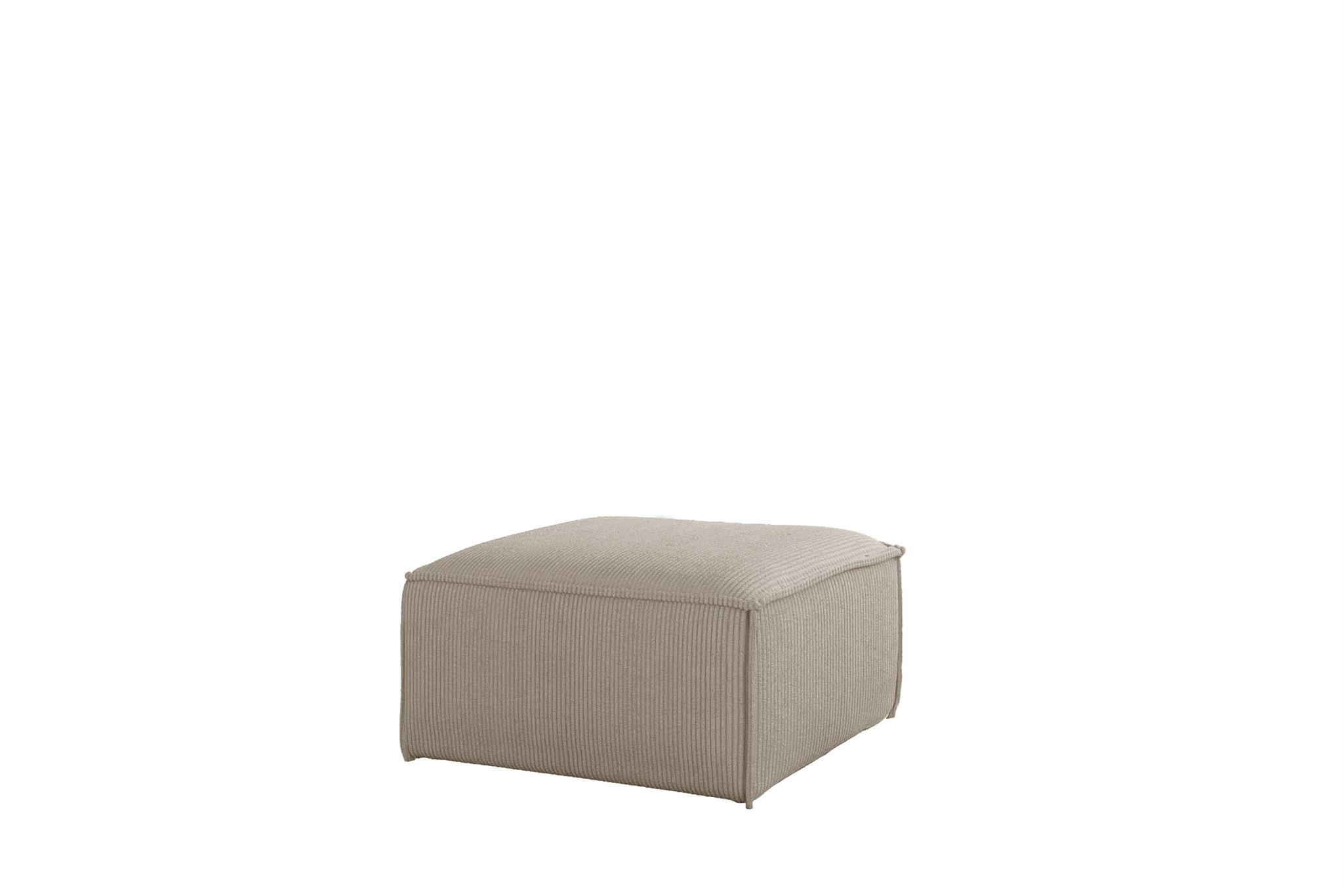 Fun Möbel Polsterhocker Beige 65x40x65 cm