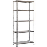 SCHRAUBREGAL PANDA | HxBxT 180x90x30cm | Fachlast 100kg | Grau - Grau, Metall (90/180/30cm) - PROREGAL