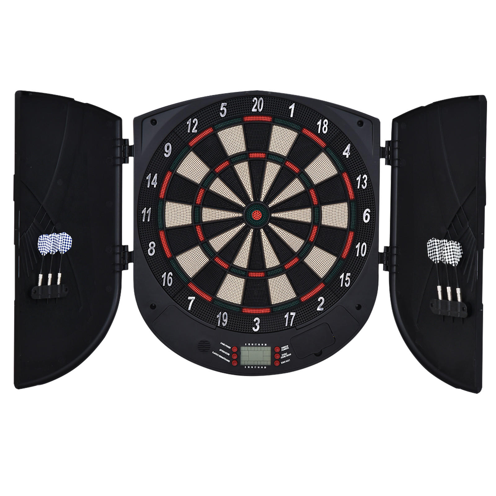 ELEKTRONISCHE Dartscheibe - Schwarz, Kunststoff (44/4.4/50cm) - HOMCOM