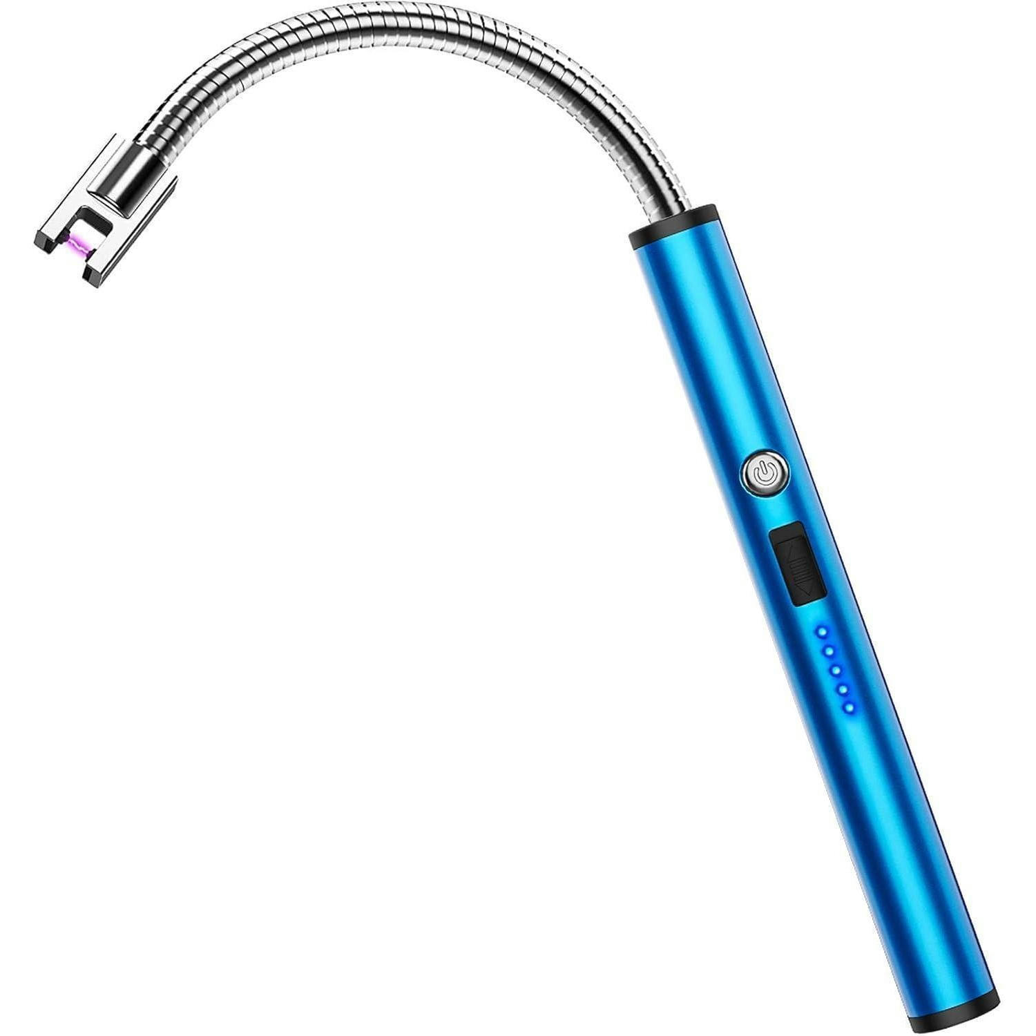 STABFEUERZEUG mit langem Hals Blau - Blau, Kunststoff (1.8/1.5/25.4cm)