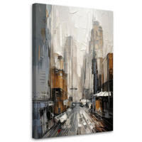 LEINWANDBILD Abstraktion 60x90cm - Grau, Textil (60/90cm) - Feeby