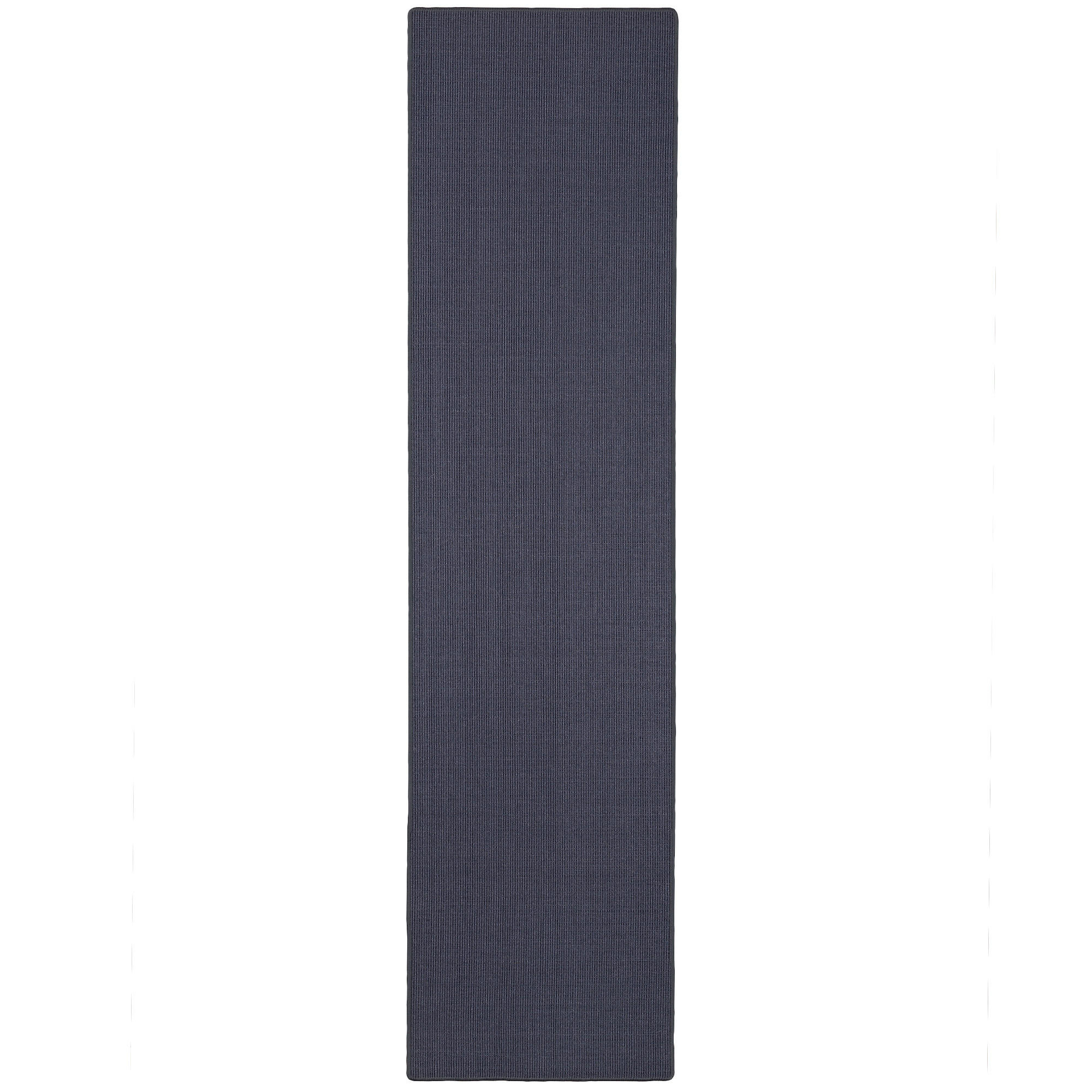 SISAL NATUR LÄUFER TEPPICH - Blau, Textil (80/240cm) - Snapstyle