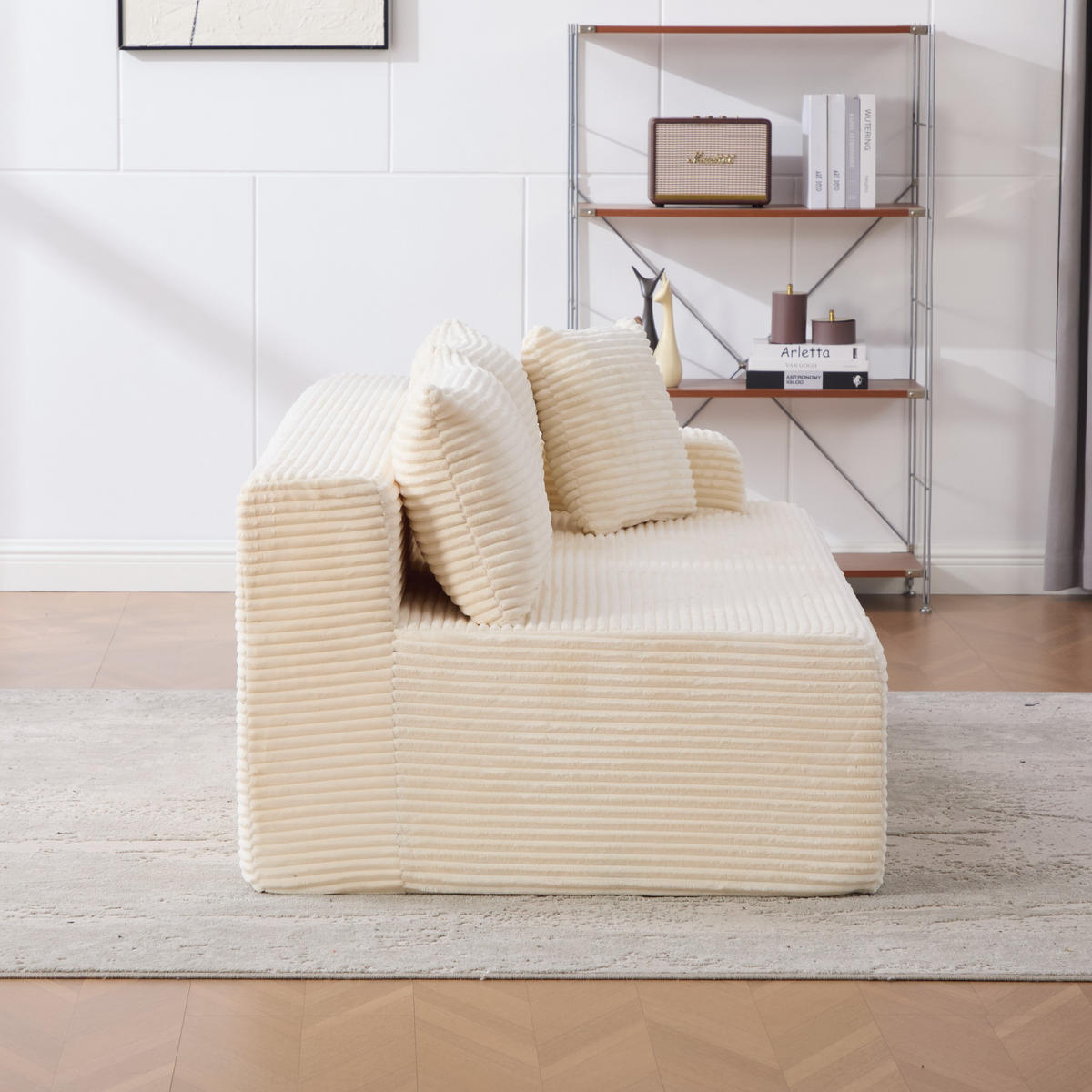 SOFAELEMENT 172/99/74.5 cm Beige mit rutschfestem Boden - Beige, Textil (99/74.5/172cm) - Oxeza