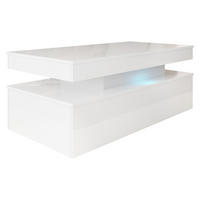 COUCHTISCH 120 Glossa 01 - Weiß, Holzwerkstoff/Kunststoff (55/120/50cm) - MIRJAN24