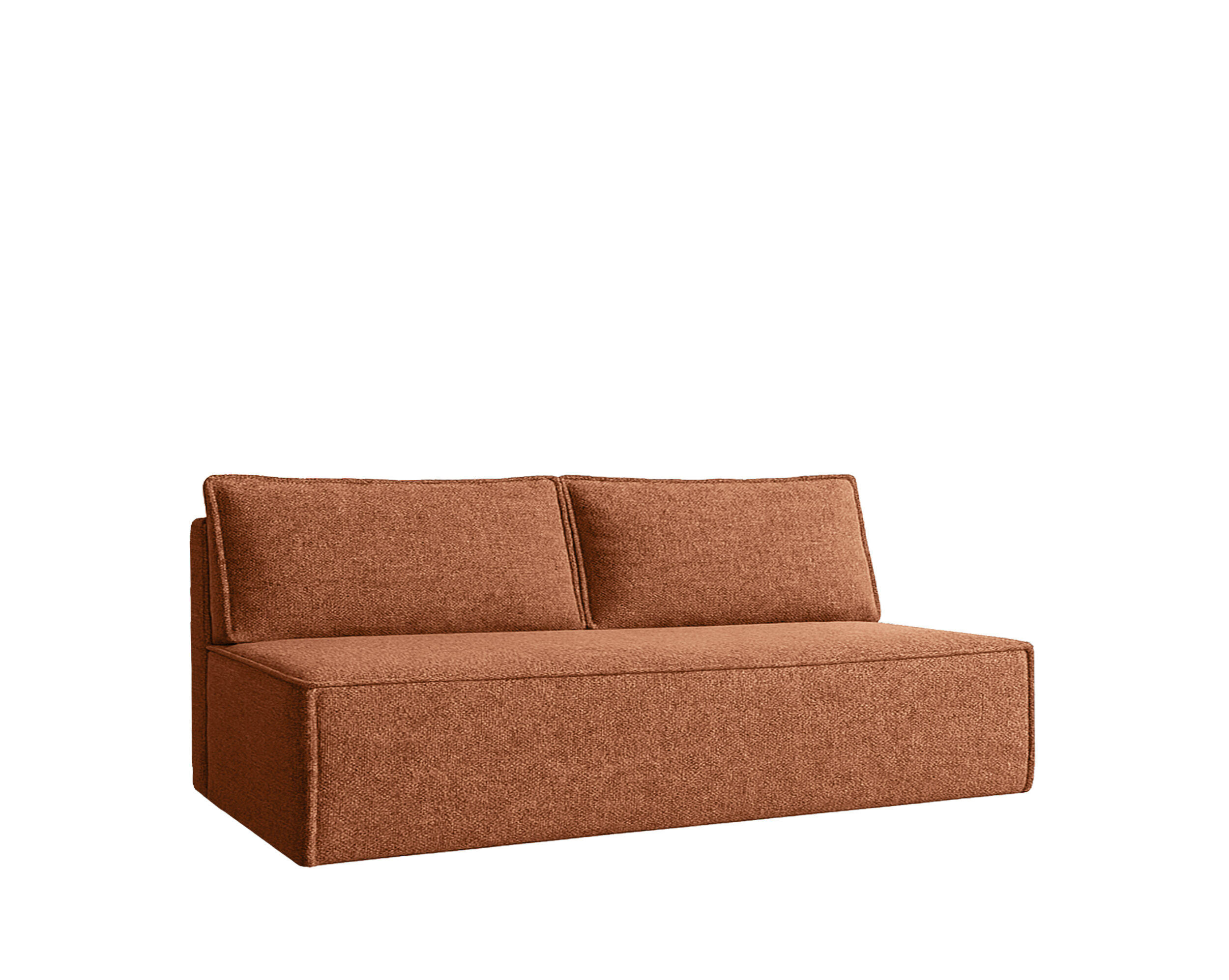 SCHLAFSOFA Mit Bettkasten DUO Stoff Verita Kupfer - Kupferfarben, Holz/Kunststoff (198/89/90cm) - Kaiser Möbel