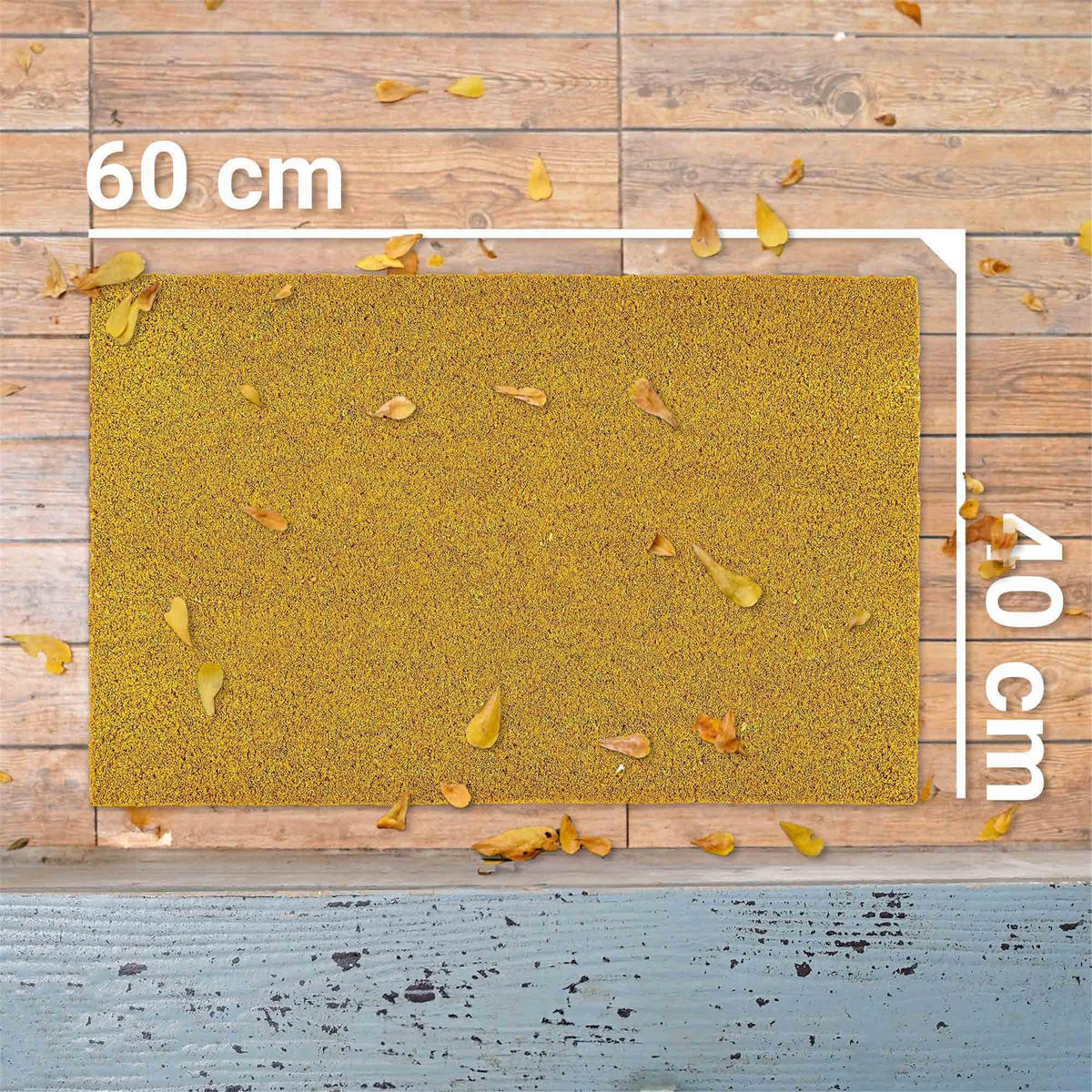 FUSSMATTE IN- UND OUTDOOR COCO COLOR T - Gelb, Textil (40/60cm) - Astra