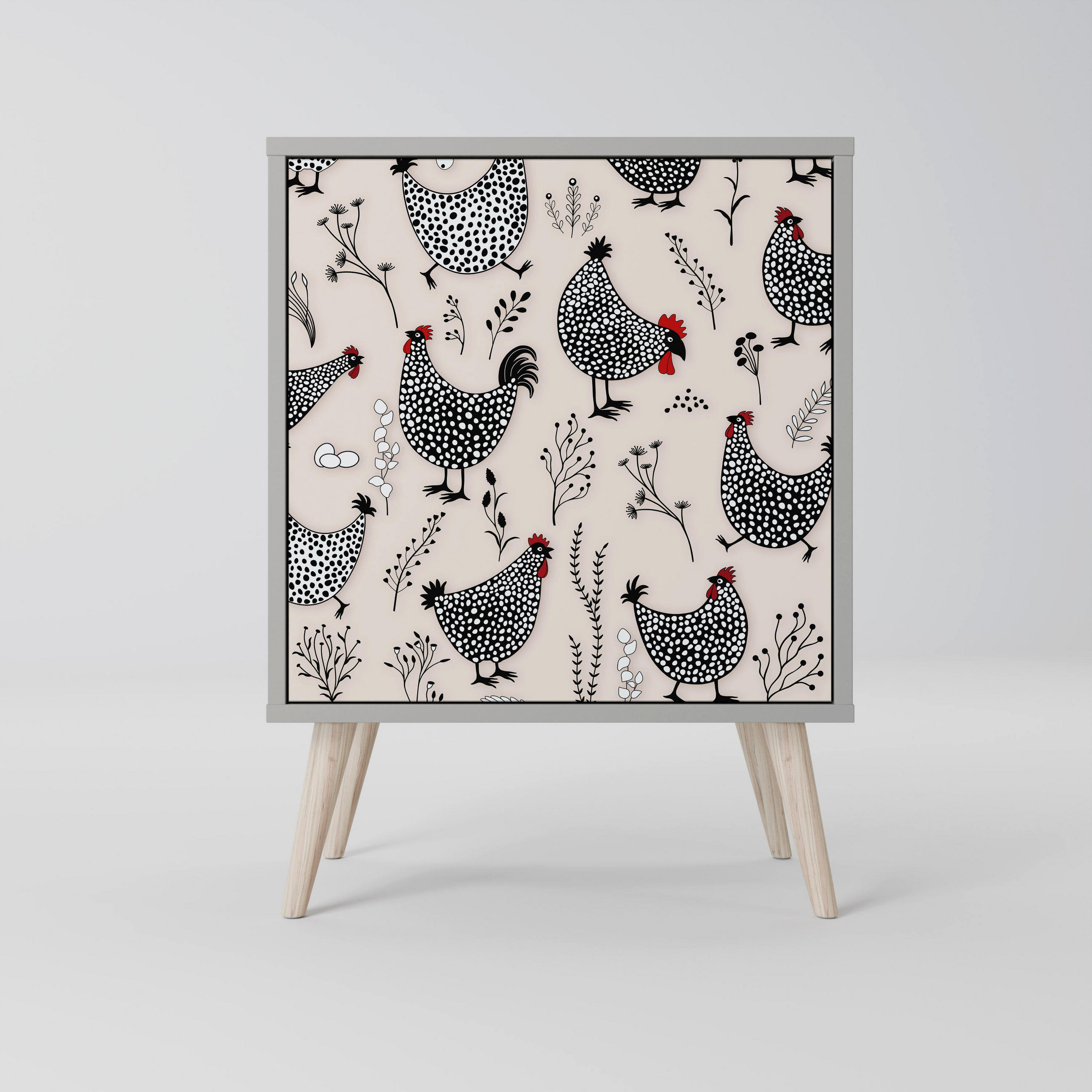SpaceRebels Sideboard Grau 57.5x77.5x42 cm