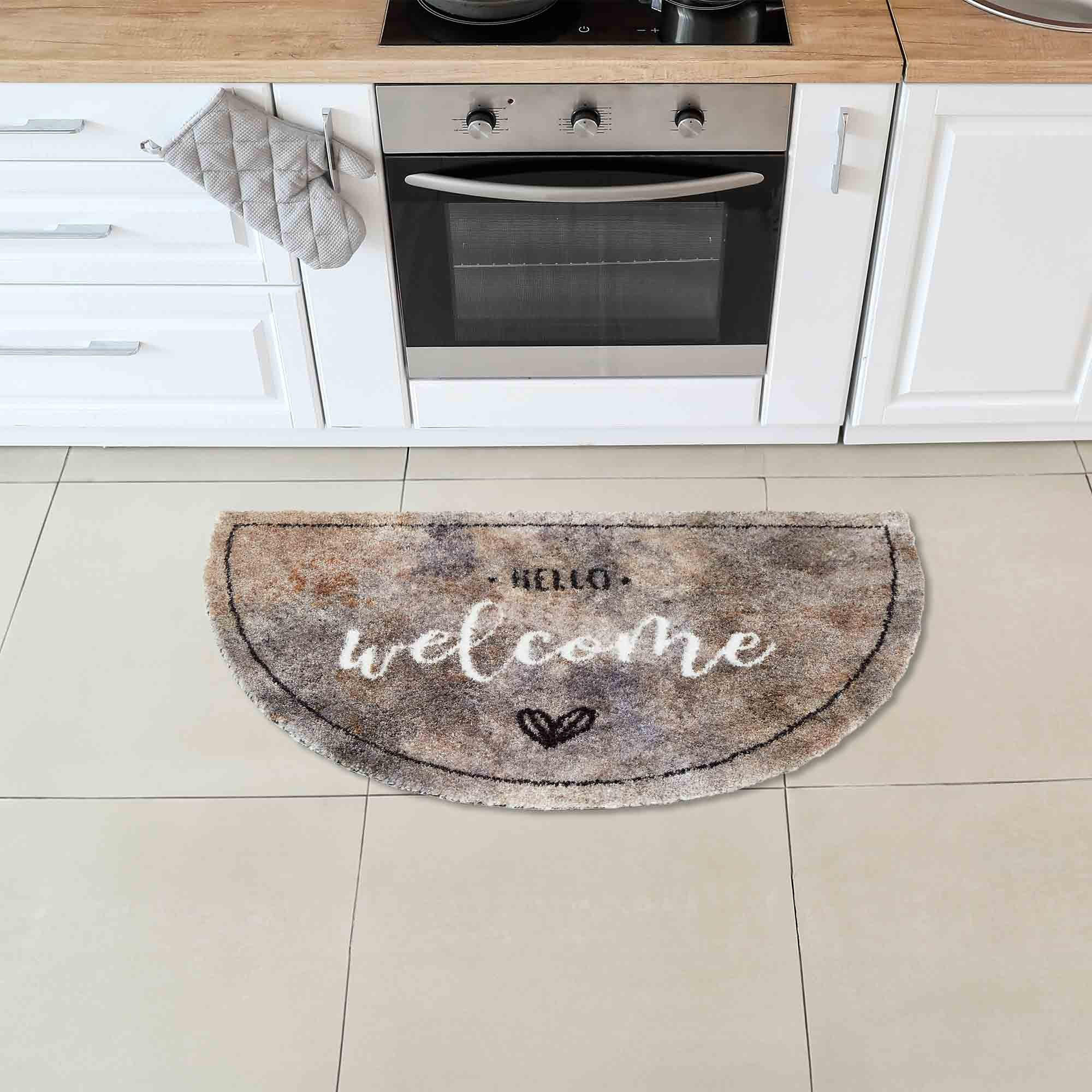 FUSSMATTE WASCHBAR PURE & SOFT - Hellbraun, Textil (50/70cm) - Astra