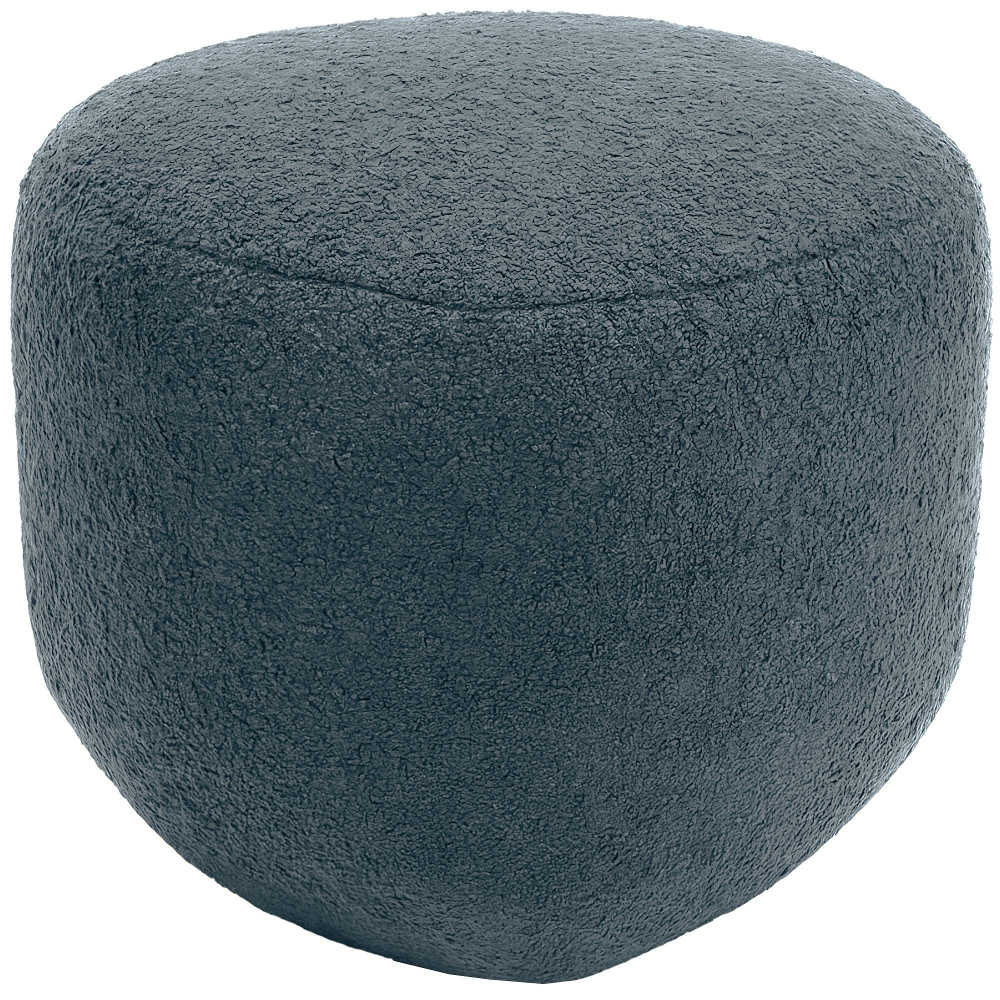 SITZHOCKER Sumir Stoff Dunkelgrau Hocker Schlafzimmer - Dunkelgrau, Textil (52/32/48cm) - DELUKE