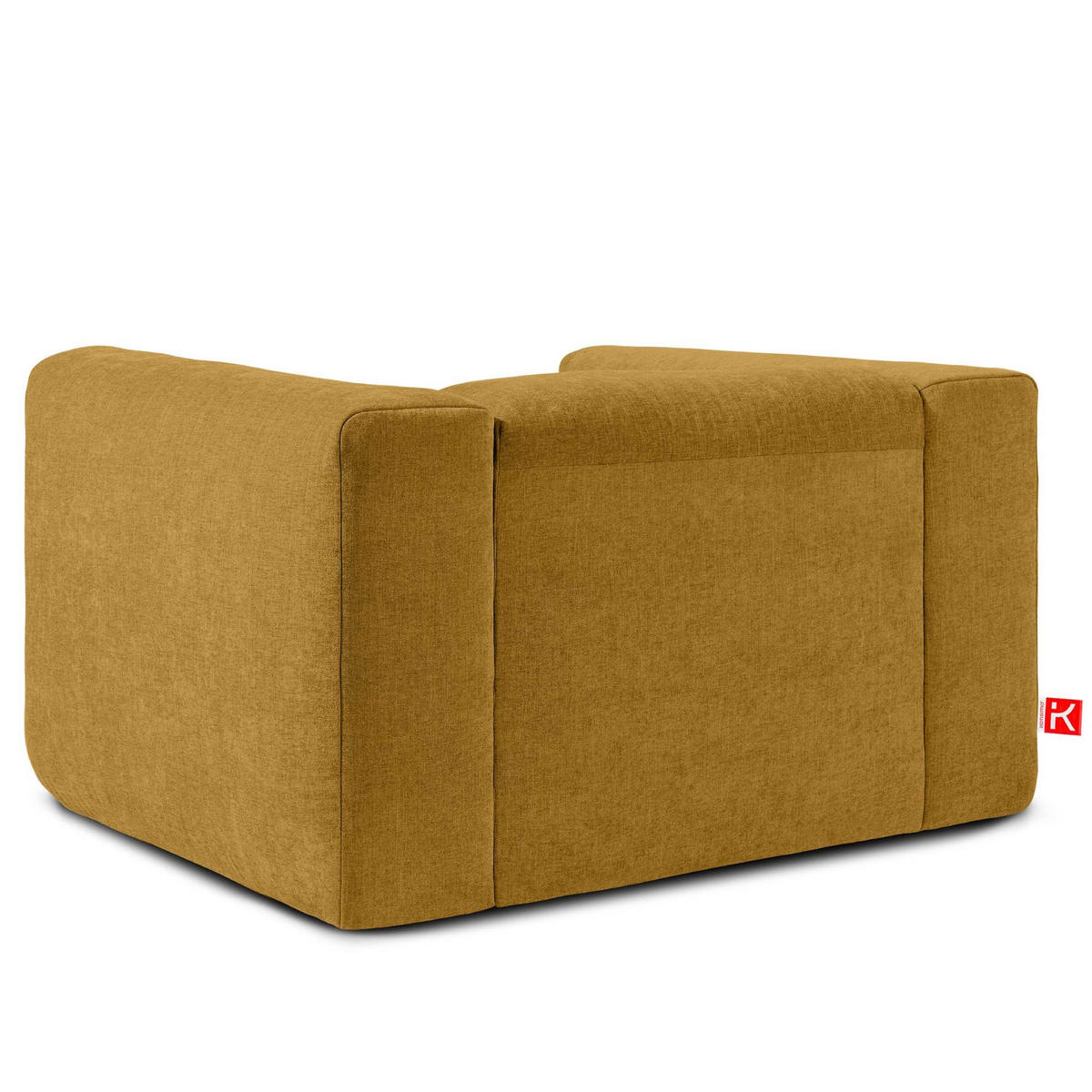 SESSEL BUFFO , Honiggelb - Currygelb, Textil (130/73/96cm) - KONSIMO®