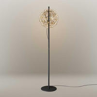 LED-STEHLAMPE Atom Gold Ø 50cm - Goldfarben, Metall (50/50/208cm) - s.luce