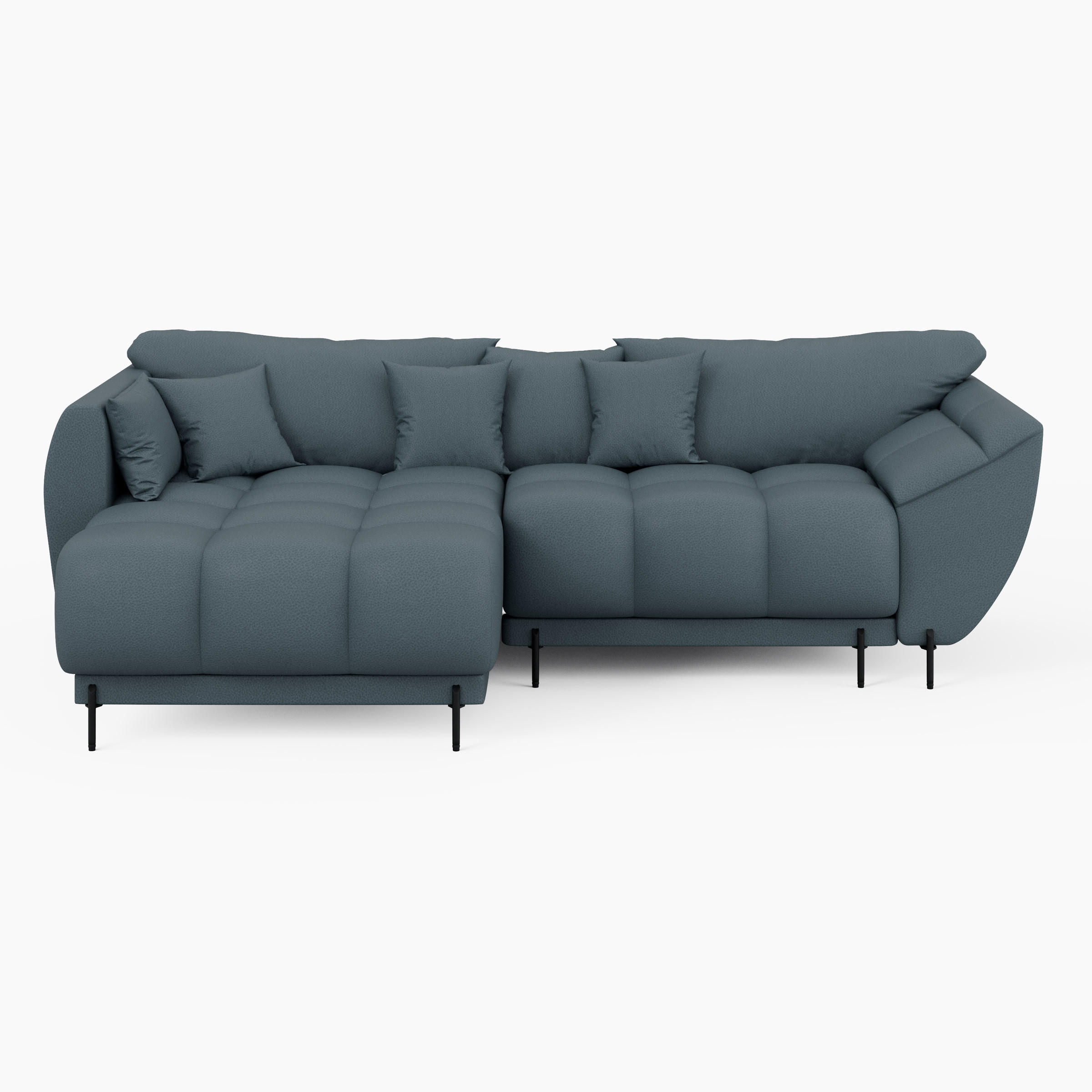 Barchello Ecksofa Hellblau 285x180 cm