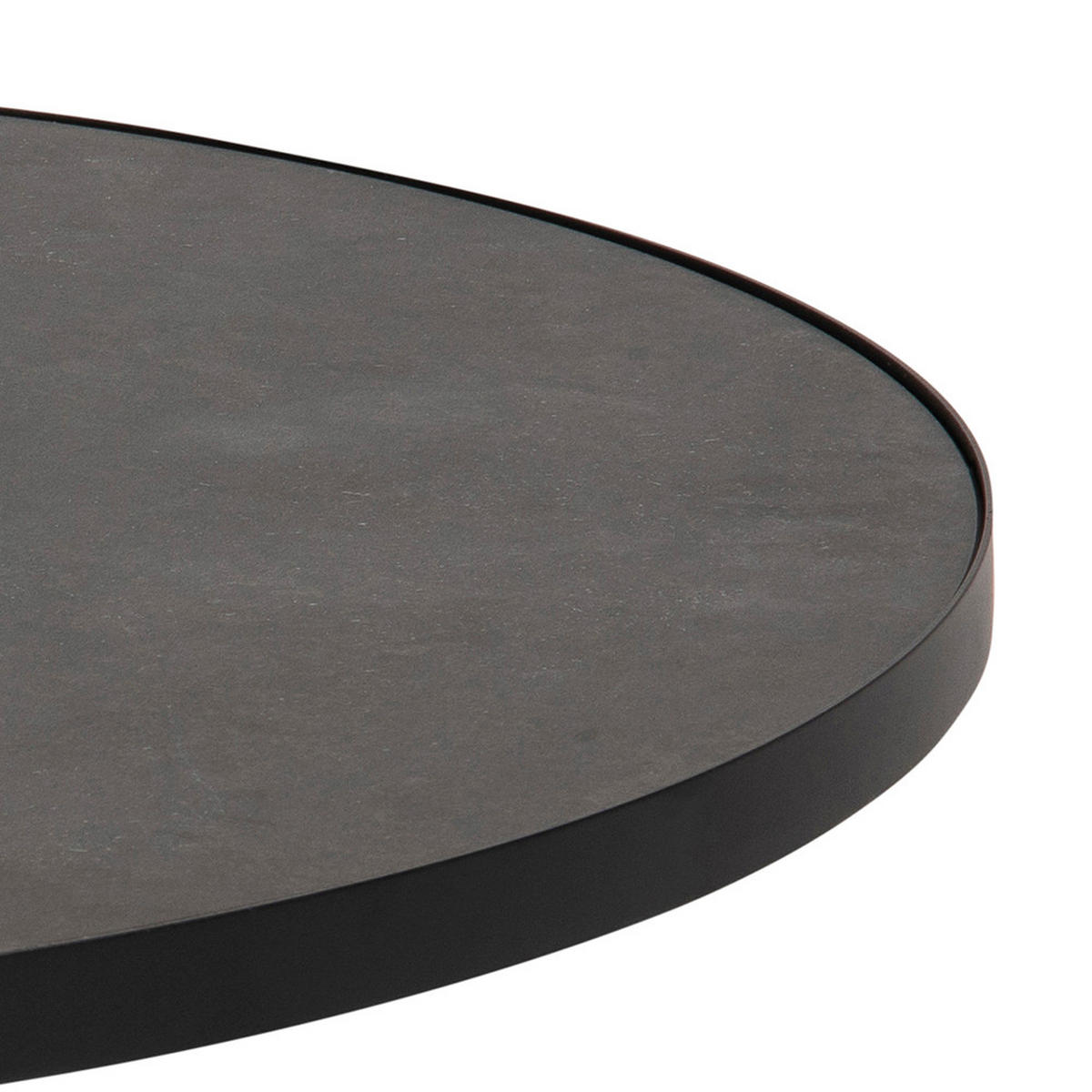 COUCHTISCH Ø85 cm - Schwarz, Holzwerkstoff (86/86/40cm) - ebuy24