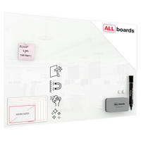 GLASBOARD - Weiß CLASSIC WHITE 90x60cm - Weiß, Glas (90/60/0.7cm) - ALLboards