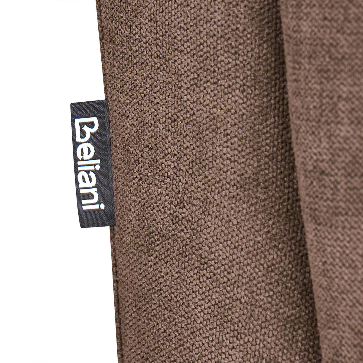 OTOMAN Látka Tmavě hnědý Habo - světle hnědá, textil (134/42/60cm) - Beliani