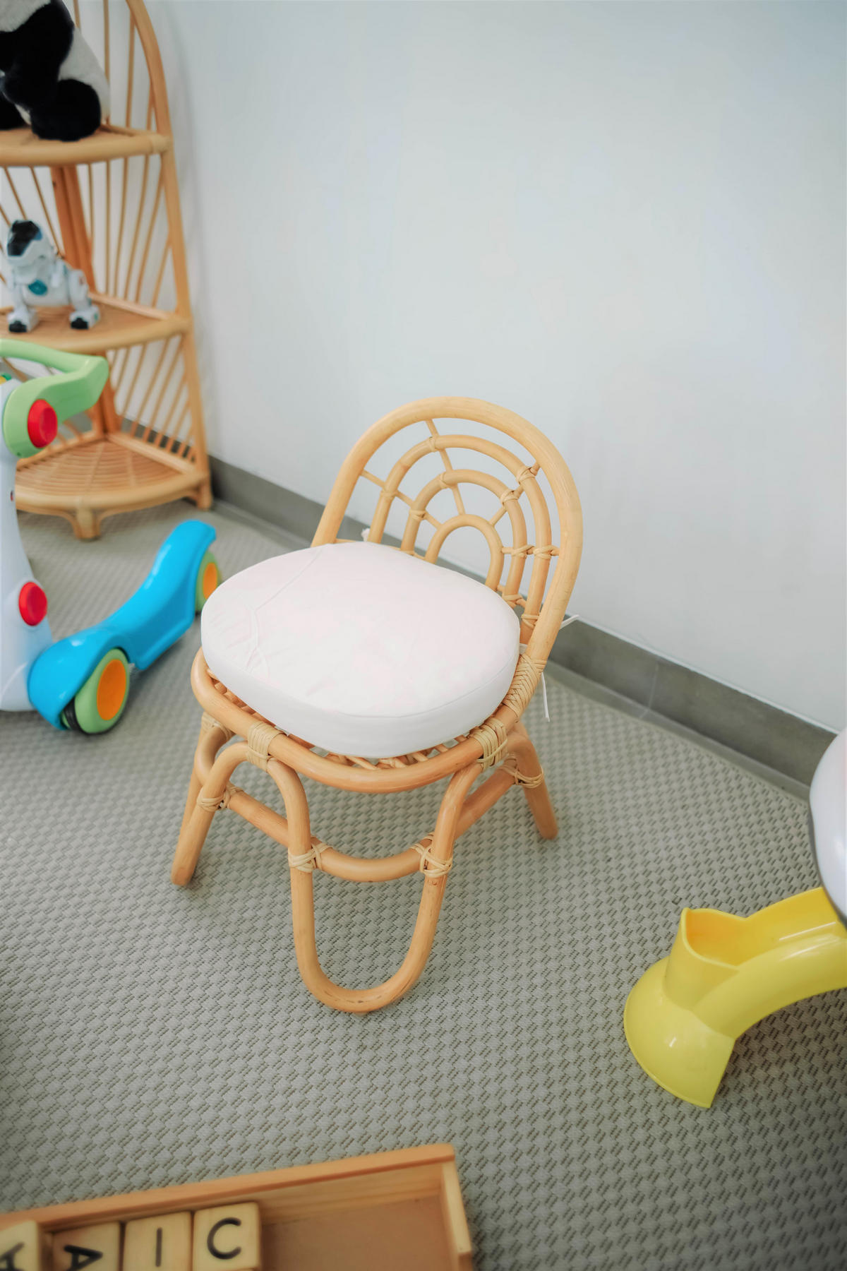 STUHL FÜR KINDER 2er-Set Rattan Braun - Braun, Holz (36/49/42cm) - Nordlys