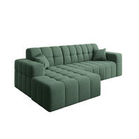 ECKSOFA L-förmiges Nimes Velours Stoff Grün Links - Grün, Holz/Kunststoff (168/265cm) - Kaiser Möbel