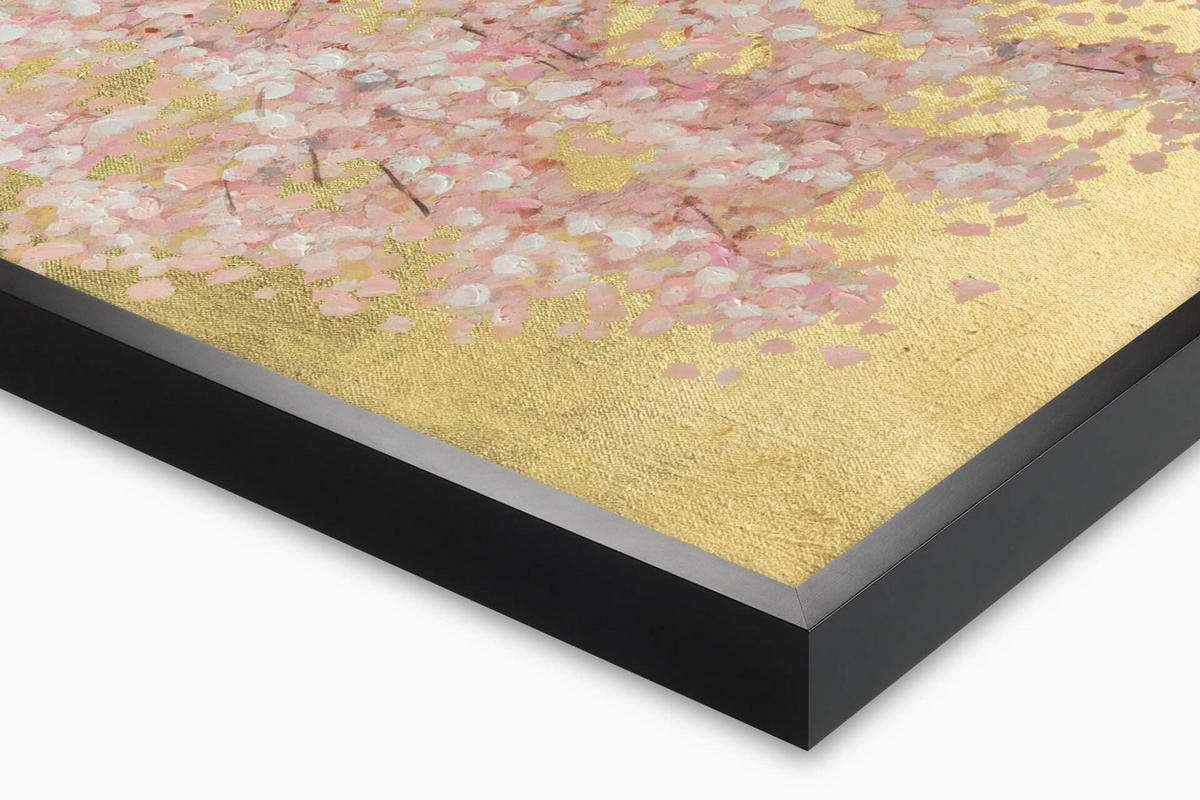 ÖLGEMÄLDE 120/60 cm - Pink/Braun, Holz/Textil (120/60cm) - KUNSTLOFT