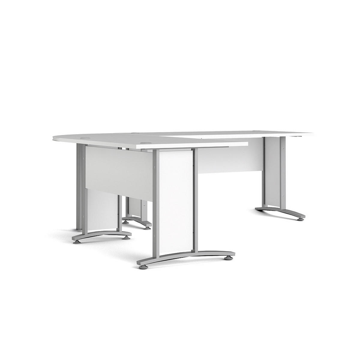 ECKSCHREIBTISCH Weiß - Weiß, Holzwerkstoff (230/200/75cm) - ebuy24