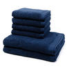 FROTTIERSET Superwuschel 6-teilig - Dunkelblau, Textil (50/100cm) - MÖVE