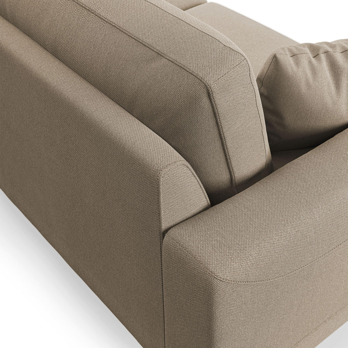 LINEARSOFA Dorian - Sandfarben, Textil (198/88/93cm) - Divani.store