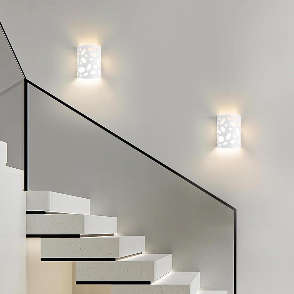 LED - WANDLEUCHTE Nixthun 18.0/9.0/23.0 cm - Weiß, Metall (18/9/23cm) - ZMH