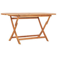 GARTENTISCH Klappbar 160/80/75 Cm Massivholz Teak - Braun, Holz (160/80/75cm) - vidaXL