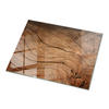 TISCHPLATTE 80x60 cm Naturholz Dekor - Schwarz/Braun, Glas (80/60/0.4cm) - TULUP