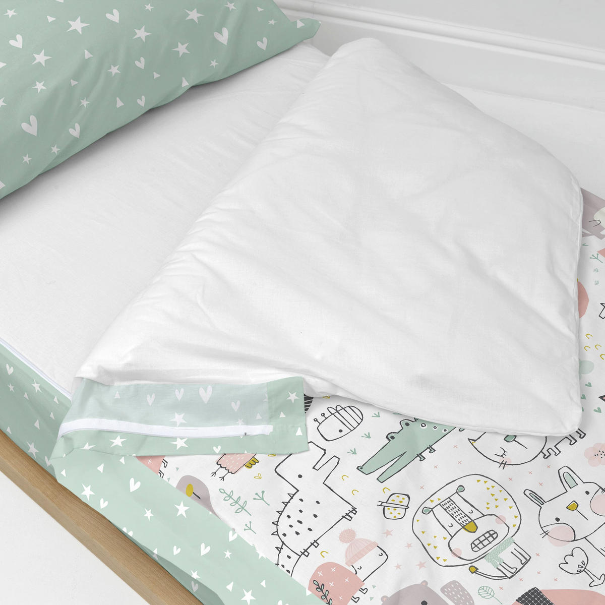 KINDER schlafsack Best buddies 105x200 cm Ohne füllung - Multicolor, Textil (105/200cm) - Happy Friday