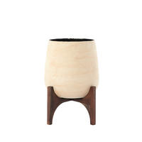 TOPF Karuna Weiß 44/44/53 cm - Weiß, Metall (53cm) - Light & Living