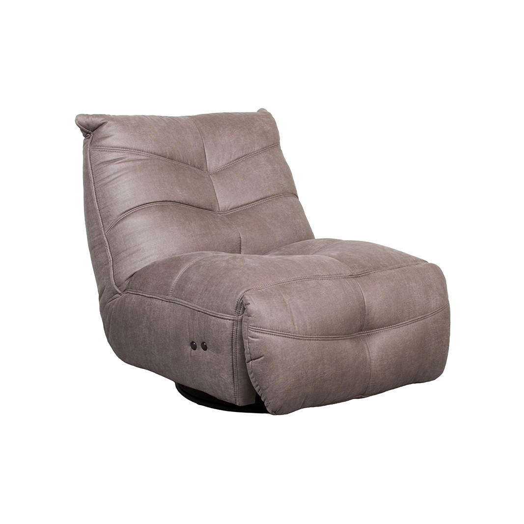 SESSEL Powernap station - Taupe - 60/80/62 cm - Taupe, Textil (60/80/62cm) - LABEL51