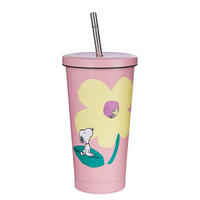 TRINKBECHER Peanuts - Violett, Metall (0.5L) - Butlers