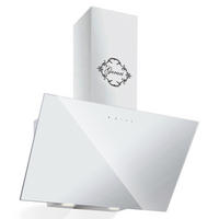 DUNSTABZUGSHAUBE GCH D 286 WH 8 PRIME + Umluftset, 80 cm Weißglas - Weiß, Glas/Metall (80/38.5/38cm) - Gurari