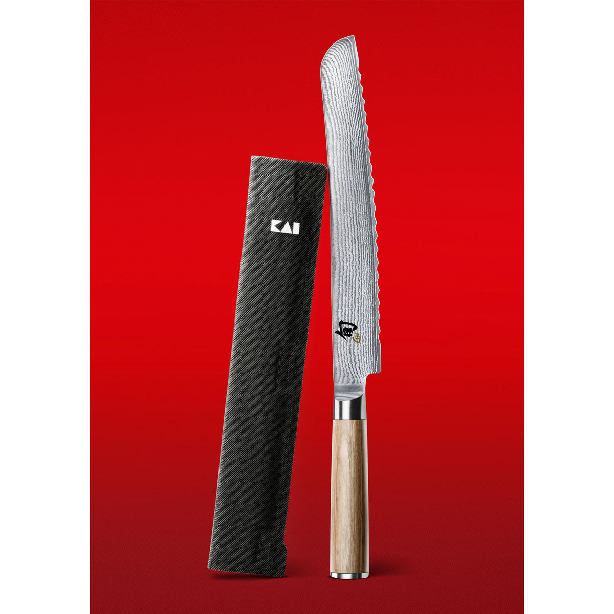 BROTMESSER Shun Classic White Set, 2-tlg. - Silberfarben, Metall (40cm) - Kai Messer