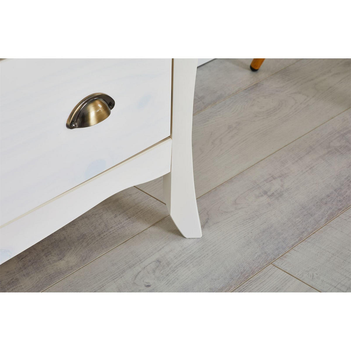 KOMMODE ANTOINETTE - Weiß, Holz (89/87/43cm) - IDIMEX