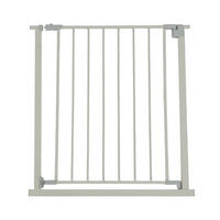 TREPPENSCHUTZGITTER - Grau, Kunststoff/Metall (80/1cm) - Relaxdays