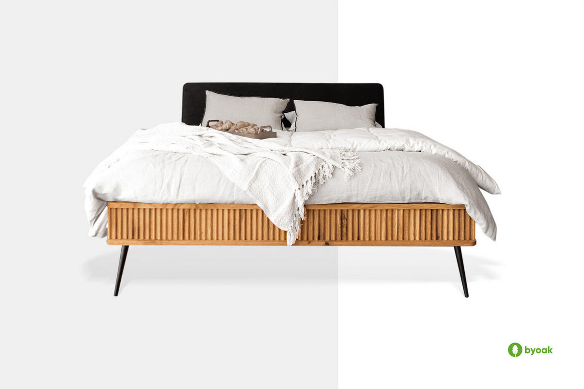 BETT LINA 2 90x190 Kernbuche - Kernbuche, Holz (90/190cm) - byoak