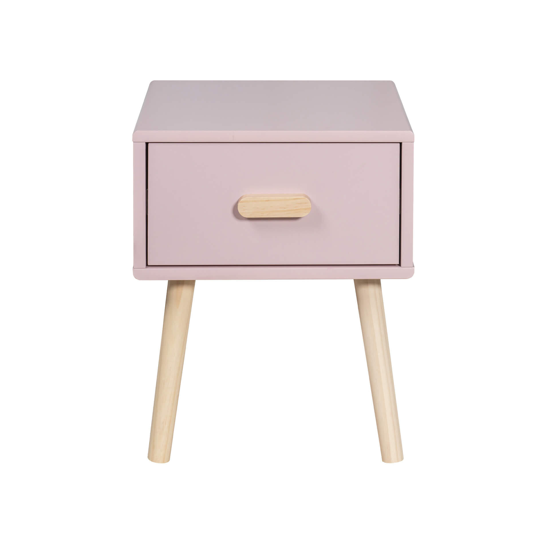 NACHTTISCH Rosa 35/35/44 cm - Pink, Holzwerkstoff (35/44/35cm) - Mobili Rebecca