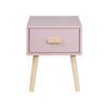 NACHTTISCH Rosa 35/35/44 cm - Pink, Holzwerkstoff (35/44/35cm) - Mobili Rebecca