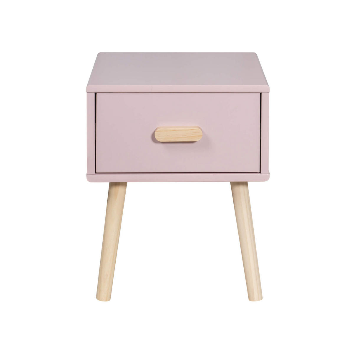 NACHTTISCH Rosa 35/35/44 cm - Pink, Holzwerkstoff (35/44/35cm) - Mobili Rebecca